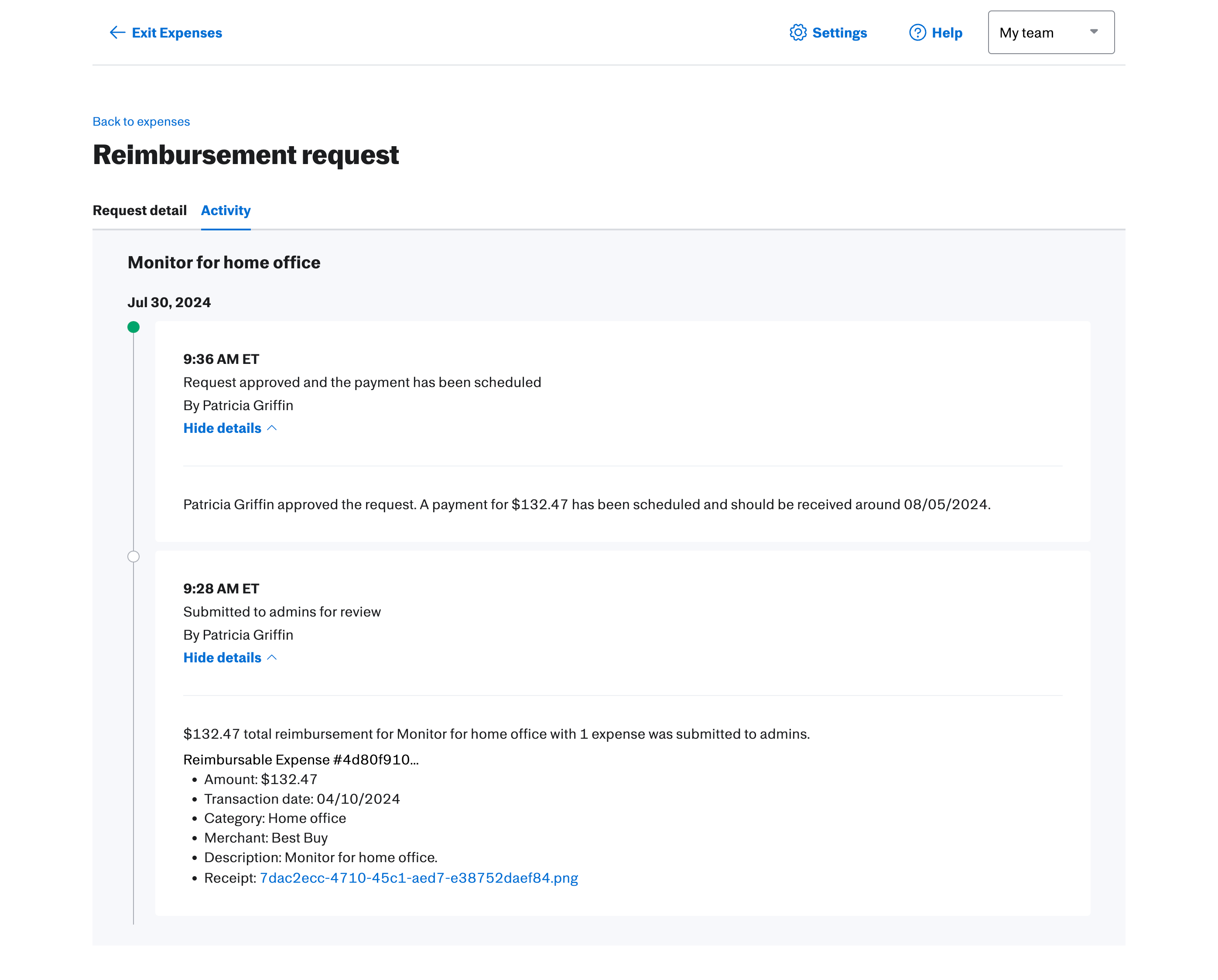 Expenses Request History Activity.png