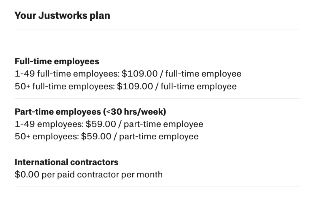 Pricing – Justworks Help Center
