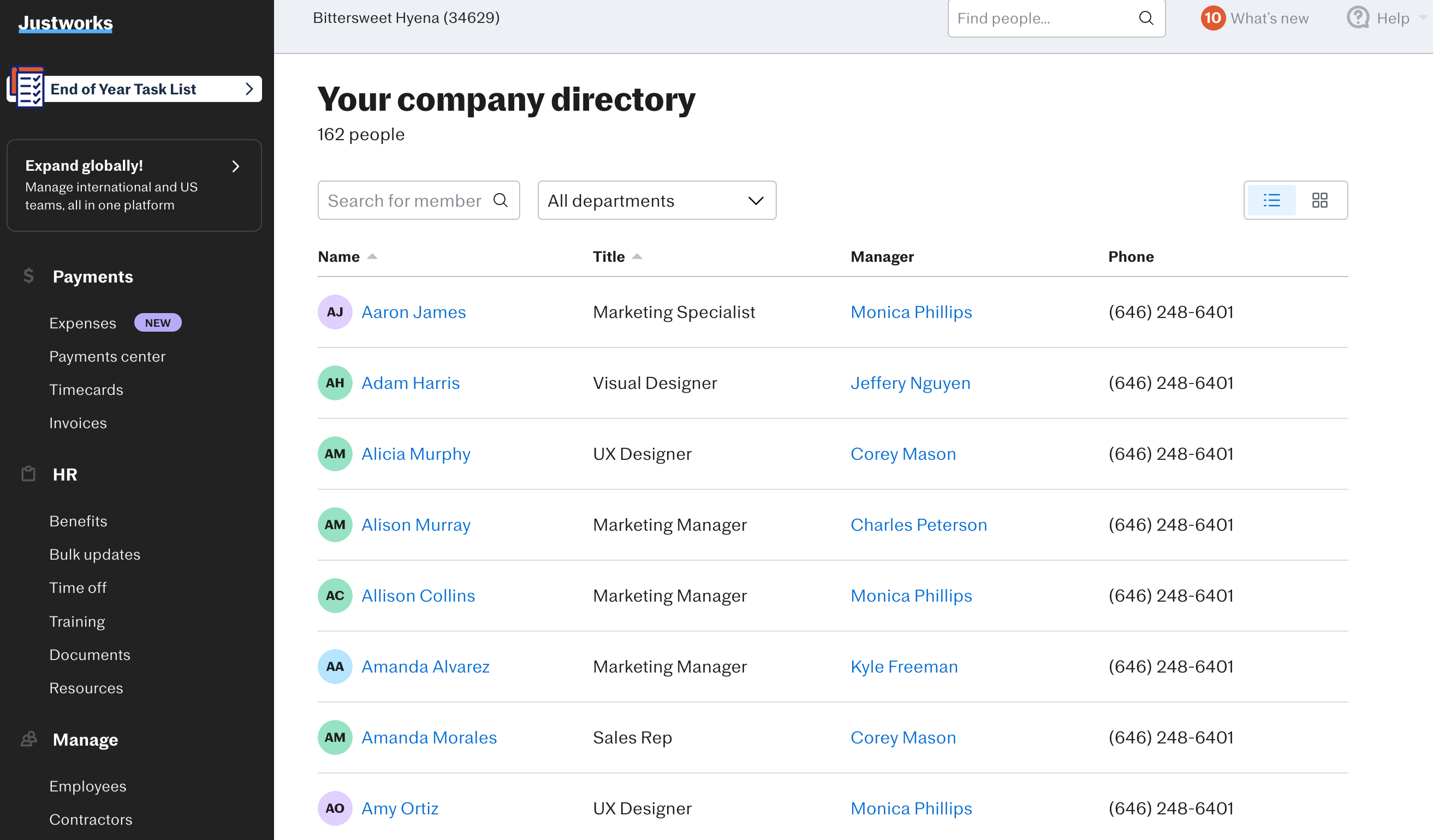 1J Company Directory PEO
