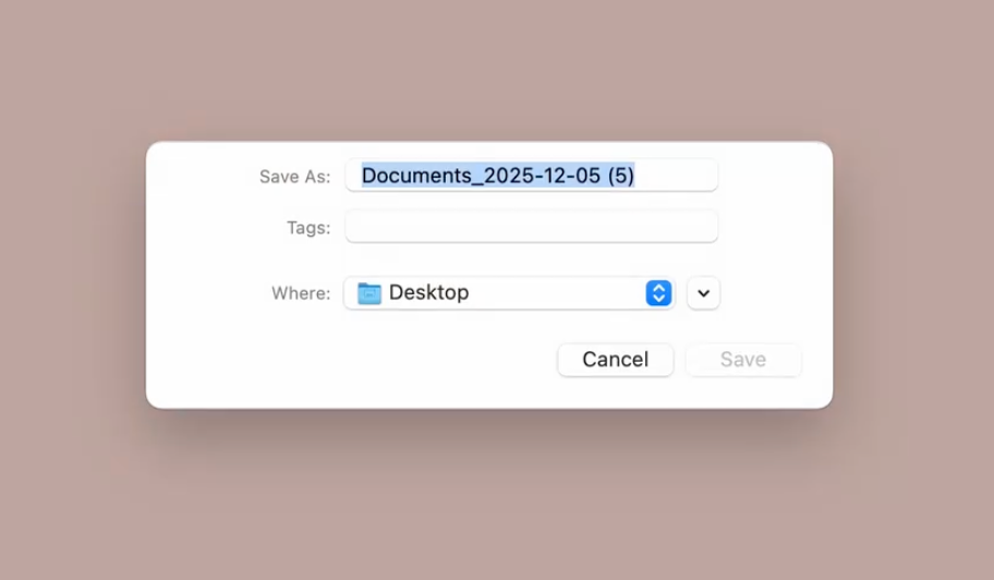 Screenshot depicting pop up to save zip folder
