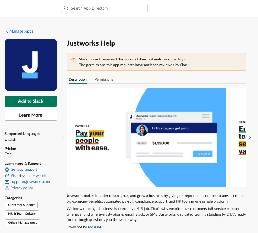 Justworks Help (Slack App) – Justworks Help Center